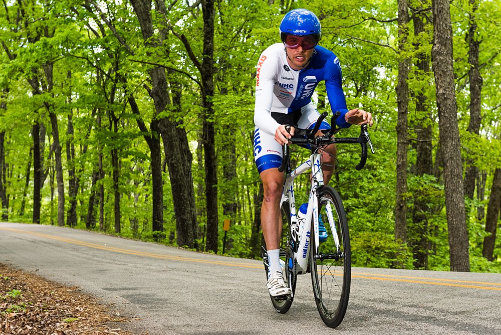 Danny Summerhill (UnitedHealthcare Professional Cycling Team (USA) makes his way up the switchback section of the course.