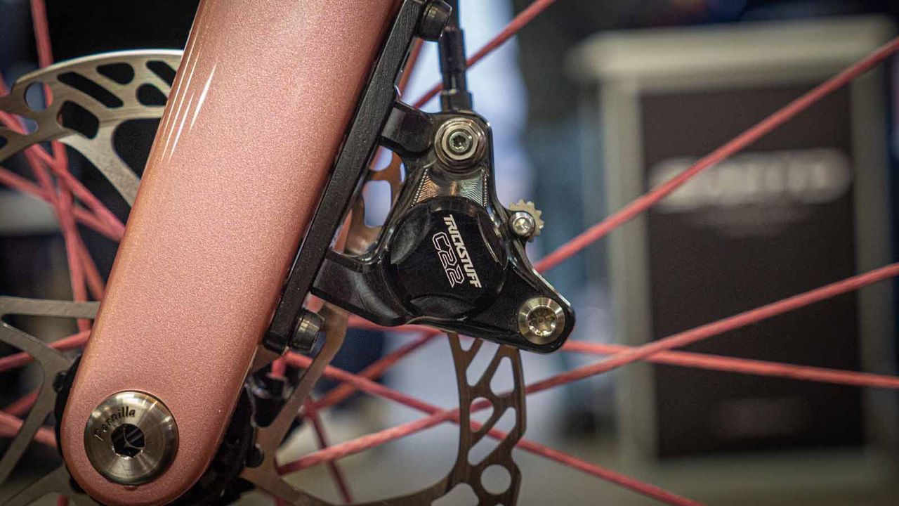 Details of the Scott bike, designed by Dangerholm
