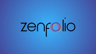 Zenfolio logo on blue background