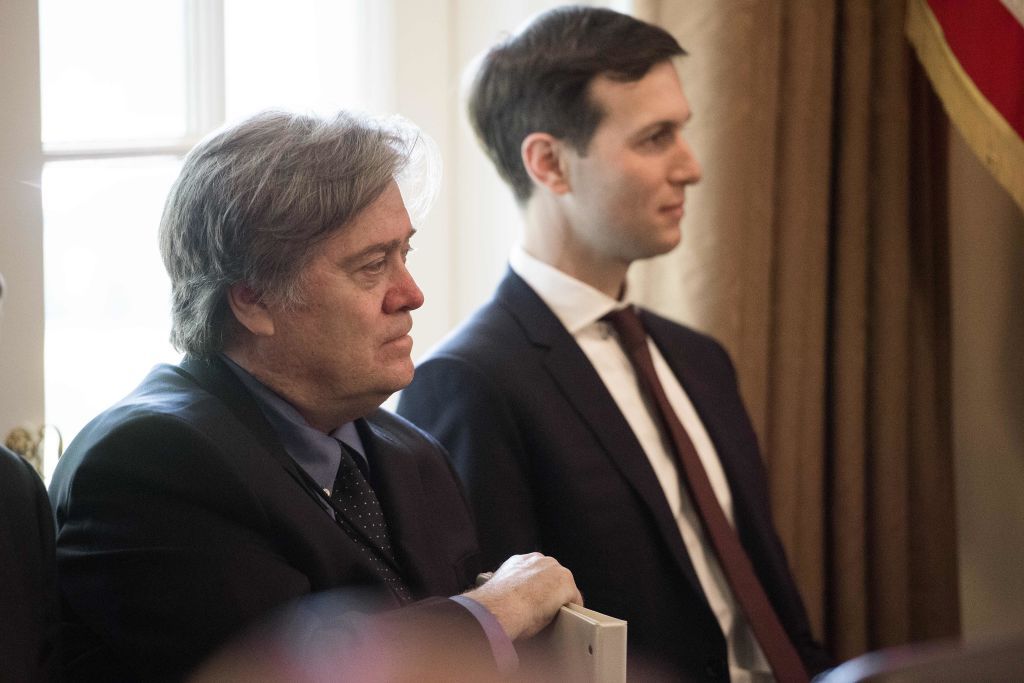 Jared Kushner and Stephen Bannon.