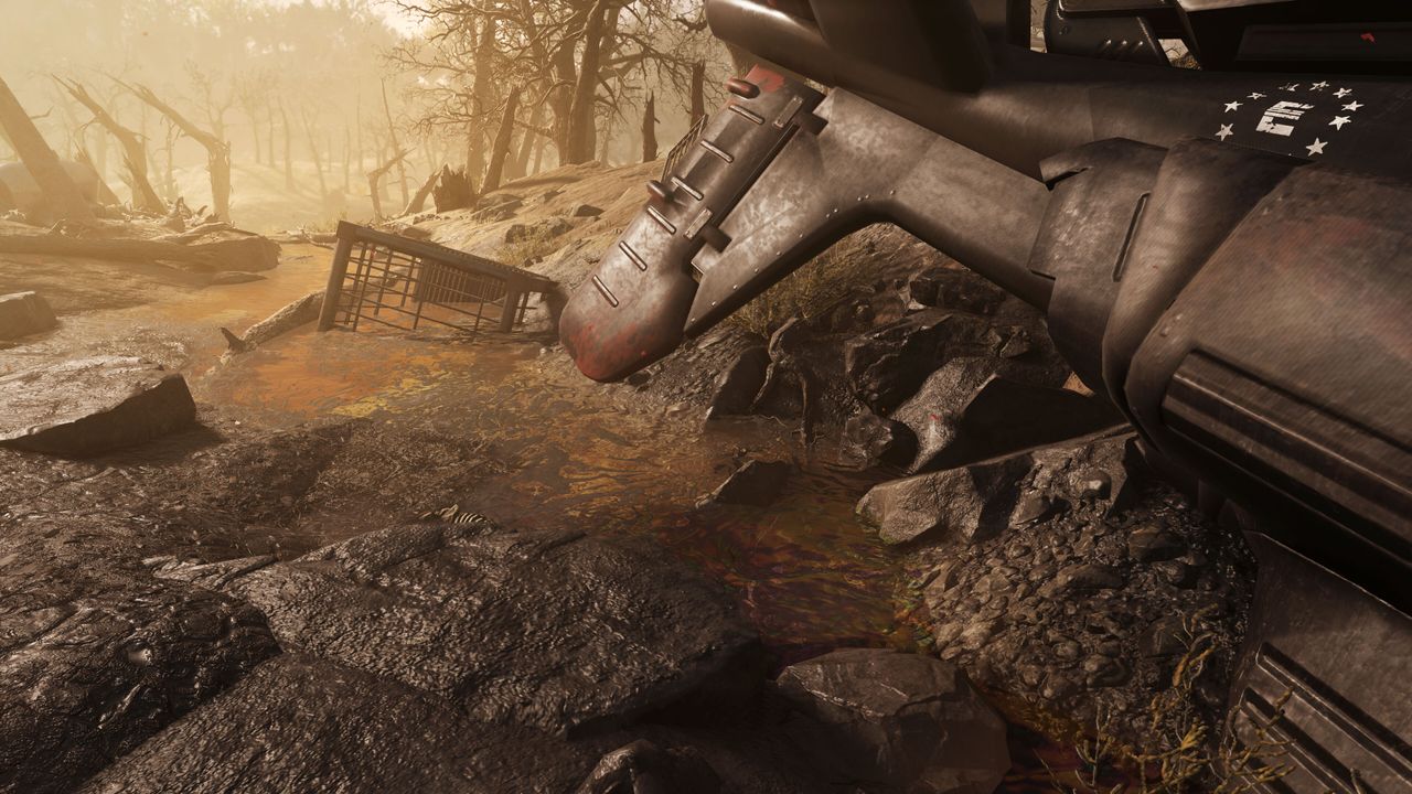 Screenshots from the Burning Springs update in Fallout 76