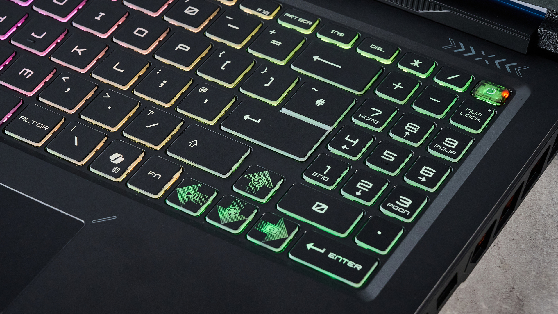 A black MSI Crosshair 16 HX E14W gaming laptop