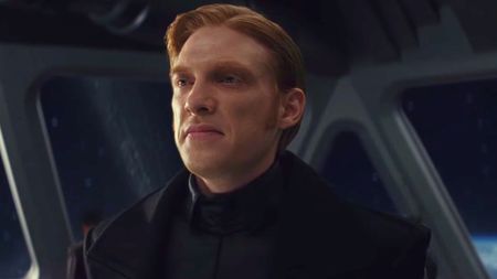Domhnall Gleeson as General Hux in Star Wars The Last Jedi.