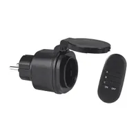 Utend&oslash;rs stikkontakt med fjernkontroll
Pris 399kr