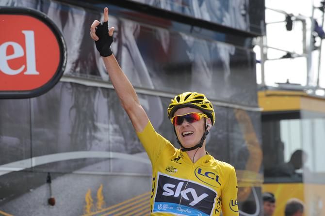Christopher Froome (Sky) wins on the Mont Ventoux