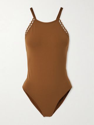 Fever Sunlight Ric Rac-Trimmed Halterneck Swimsuit