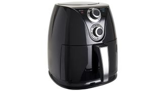 Black Wilko 4L Air Fryer on a white background