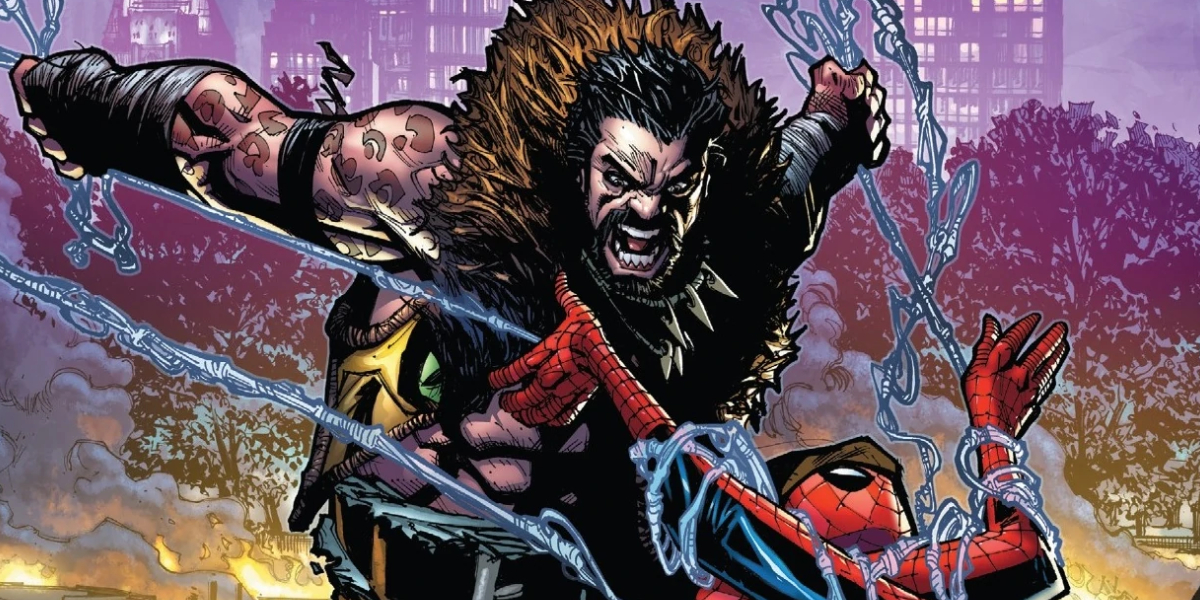 Kraven the Hunter and Spider-Man from Marvel Comics