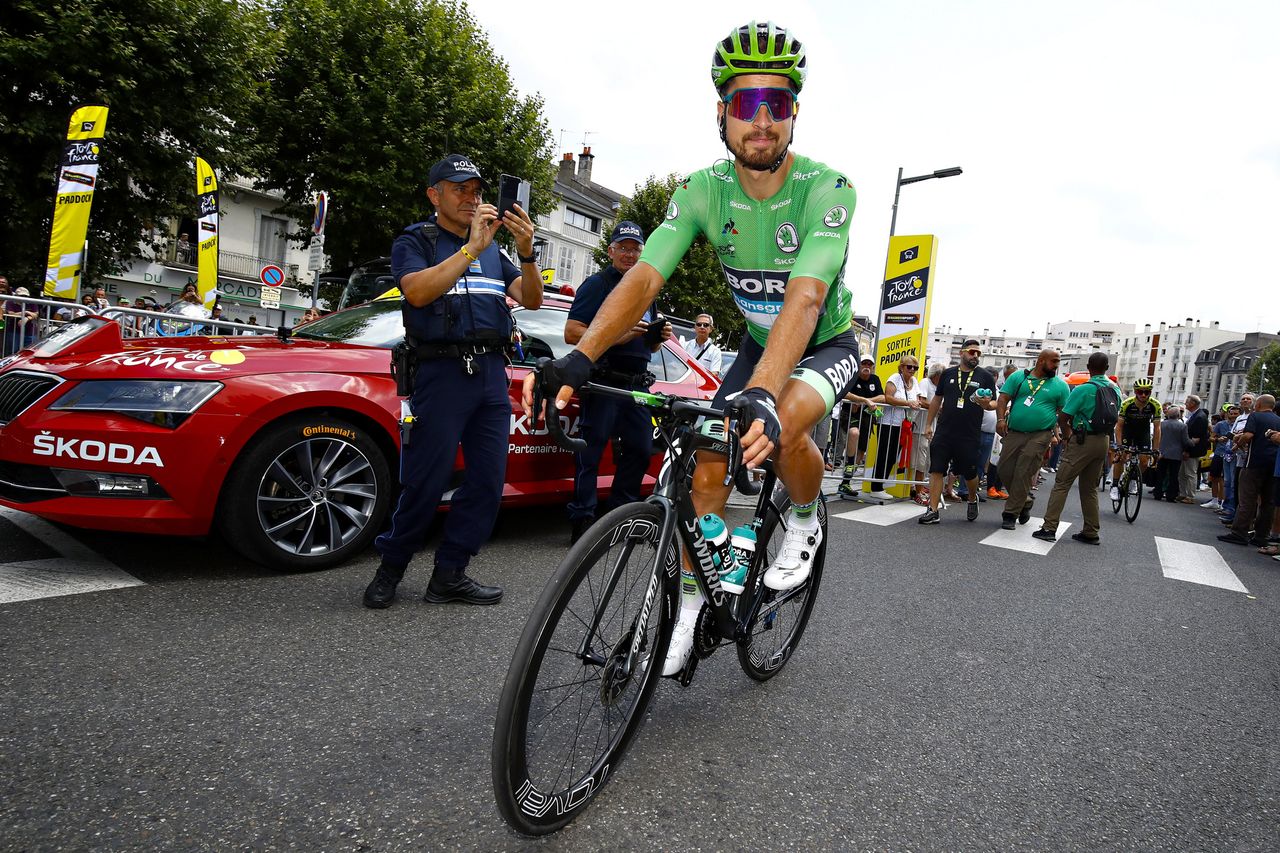 Peter Sagan (Bora-Hansgrohe) before the start of stage 14