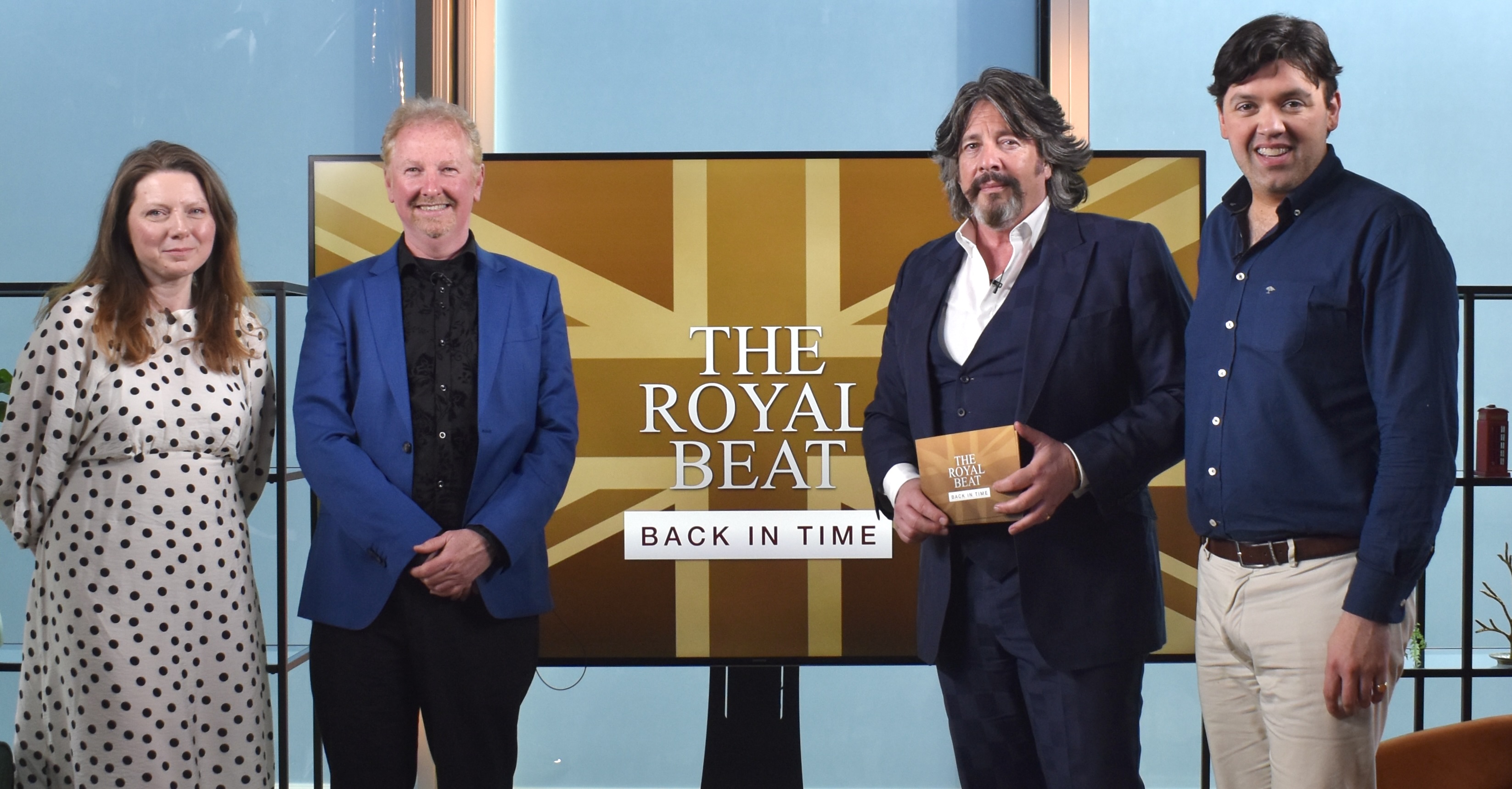 Left to right: Royal Central’s Editor June Woolerton, Royal Author Ian Lloyd, The Royal Beat - Back in Time Presenter Laurence Llewelyn-Bowen and Royal Historian Gareth Russell on The Royal Beat