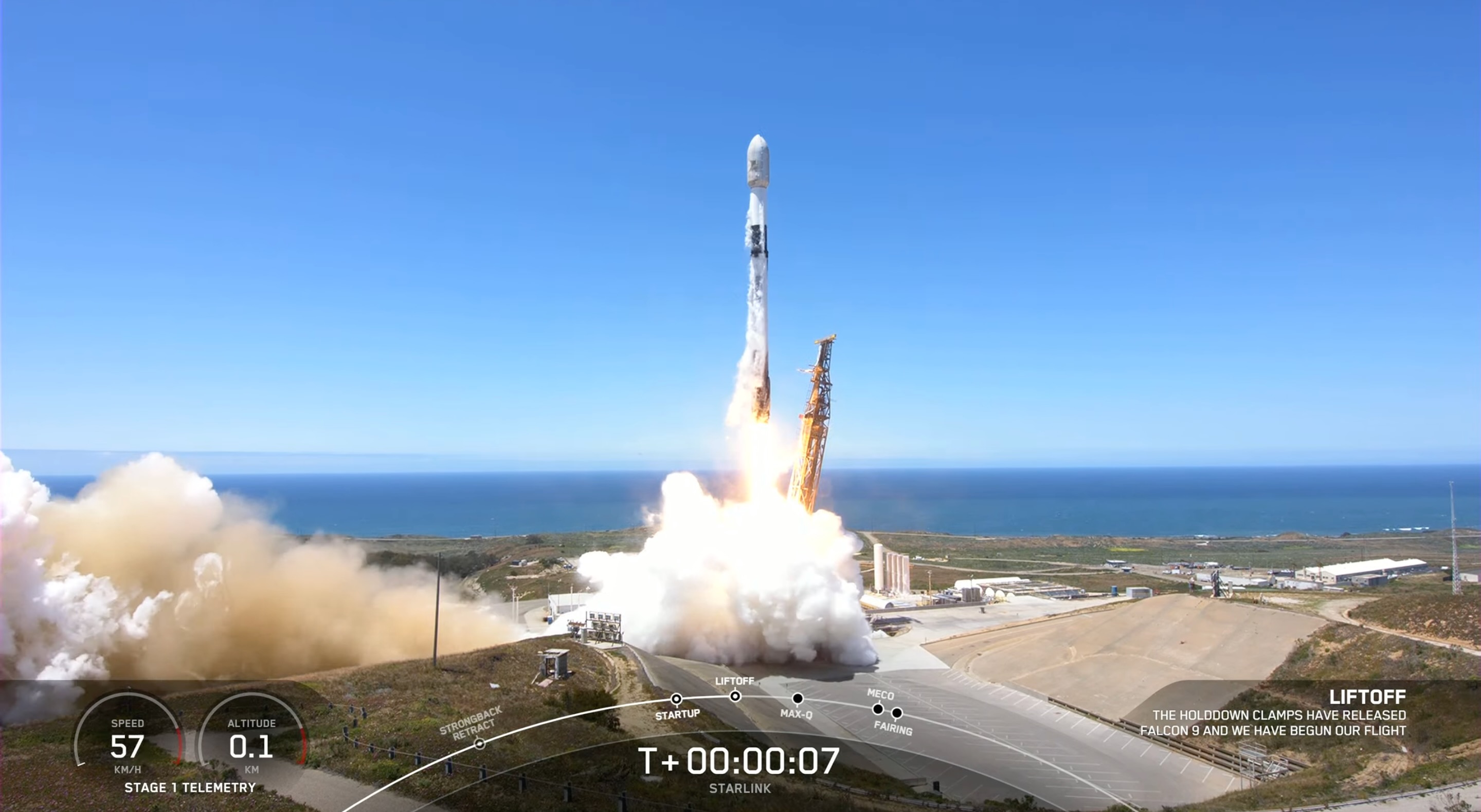 SpaceX launches 51 Starlink satellites, lands rocket on ship at sea