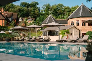 Pennyhill Park outdoor swimming pool