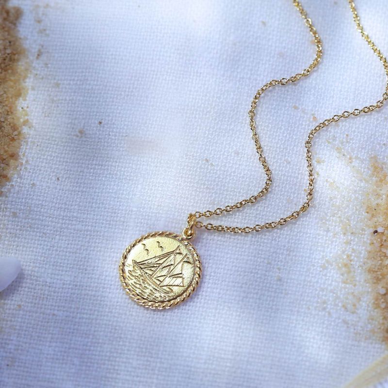Nautical Antique Coin Necklace