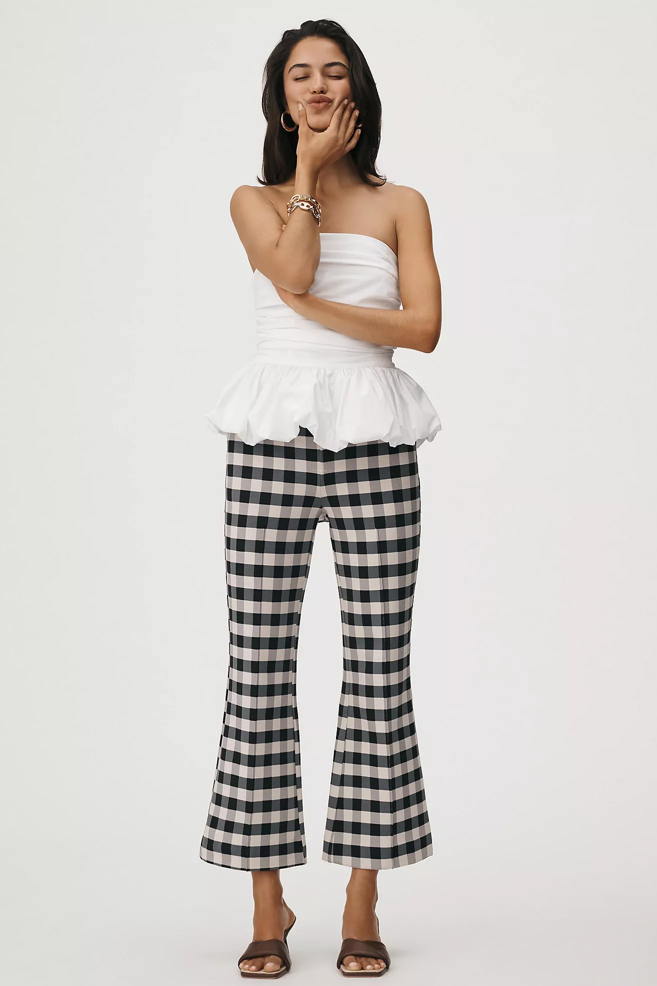 Maeve Strapless Drop-Waist Bubble Top