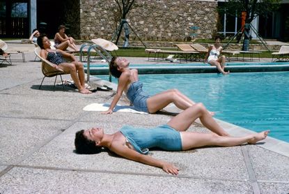 Sunning Stewardesses, 1958