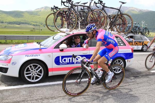 Matteo Bono (Lampre-ISD) is one of the hardest-working riders in this Giro d'Italia.