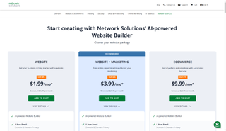 Network Solutions Website Builder