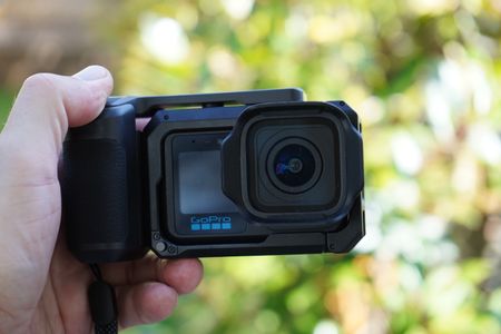 GoPro Mission 1 Pro in hand grip