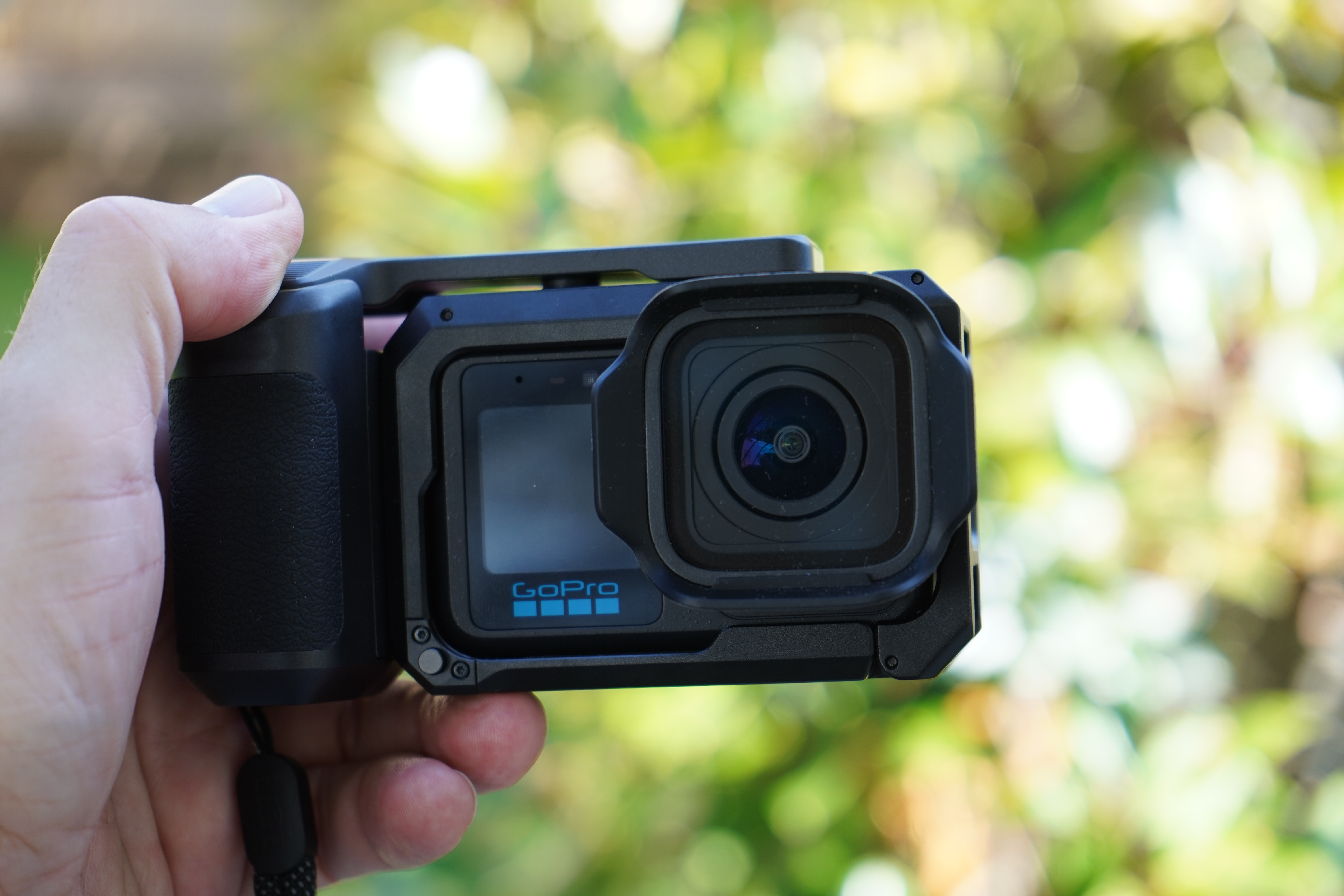 GoPro Mission 1 Pro in hand grip