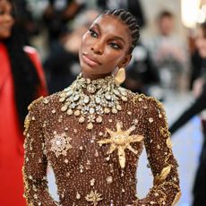 Michaela Coel at the Met Gala 2023 wearing Emefa Cole