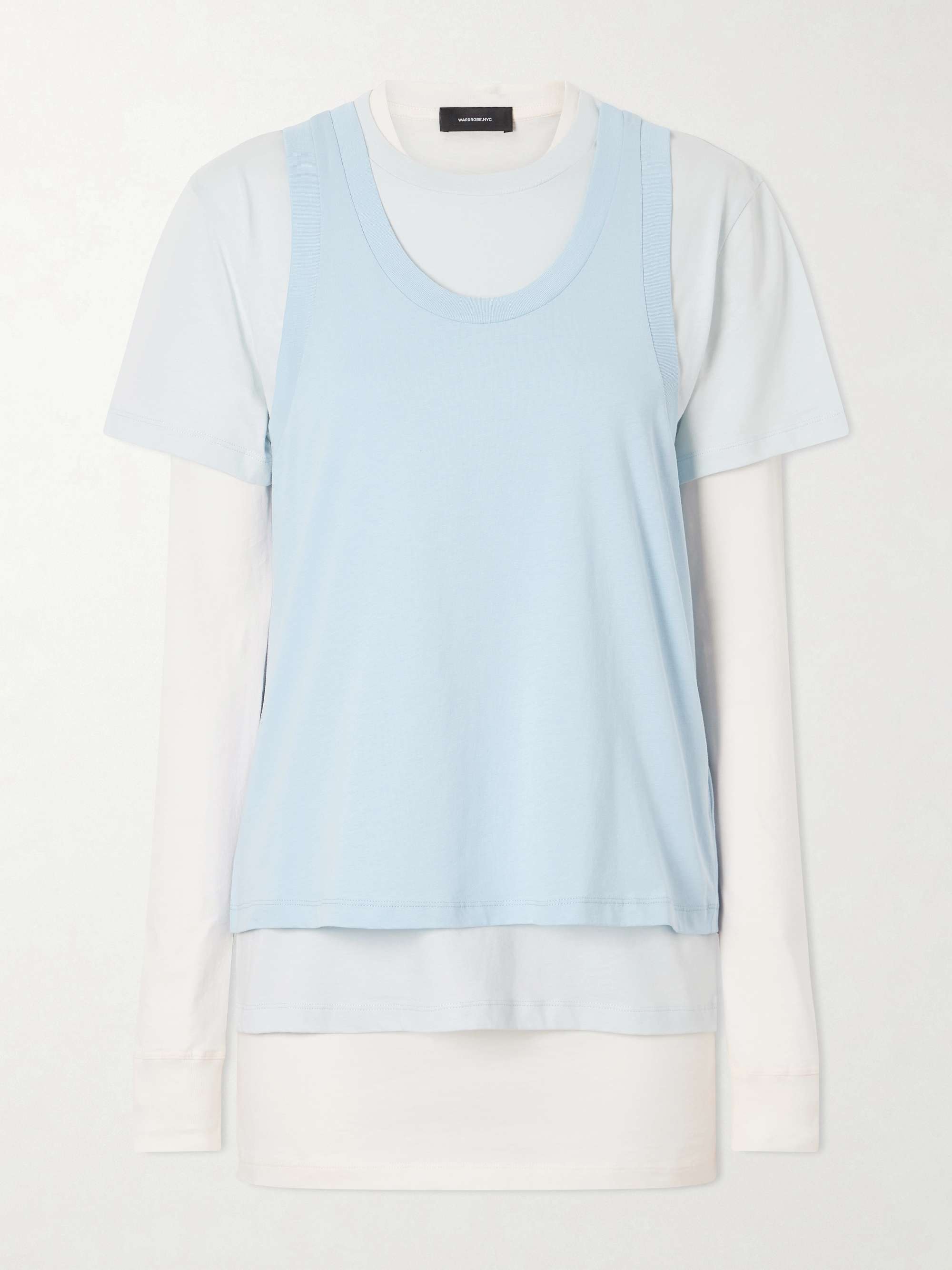 Layered Cotton-Jersey T-Shirt