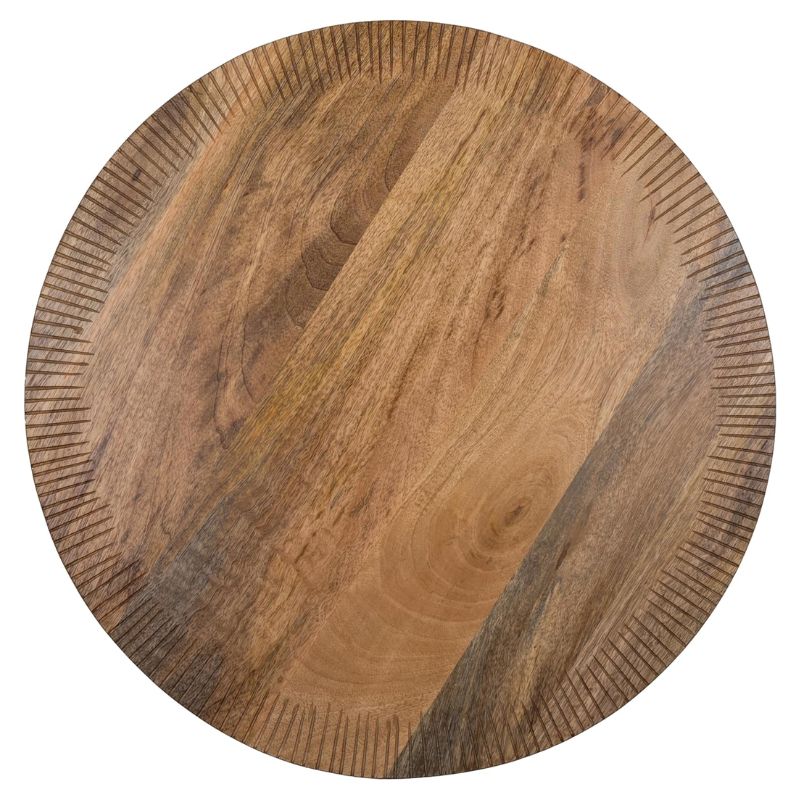 wooden circle serving plate