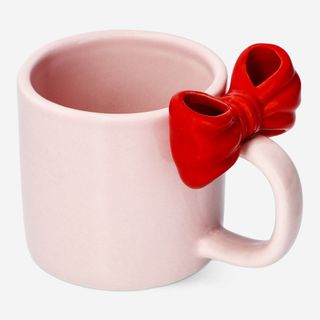 Mug With Embossed Red Bow - 300 Ml