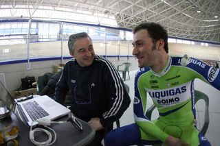 Ivan Basso with his coach Aldo Sassi