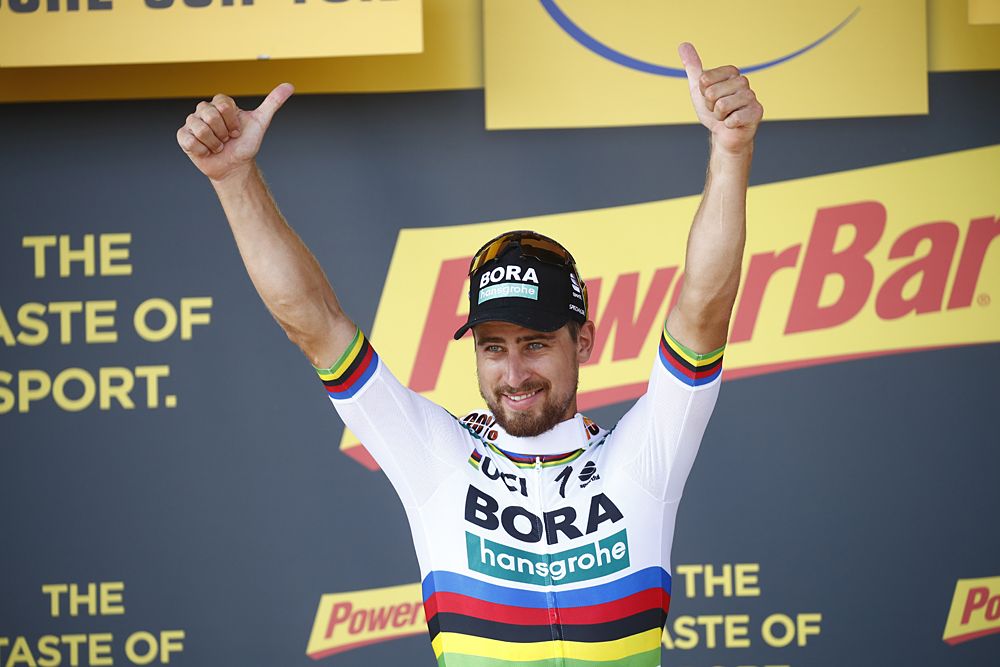 Peter Sagan (Bora-Hansgrohe) won stage 2 at the Tour de France