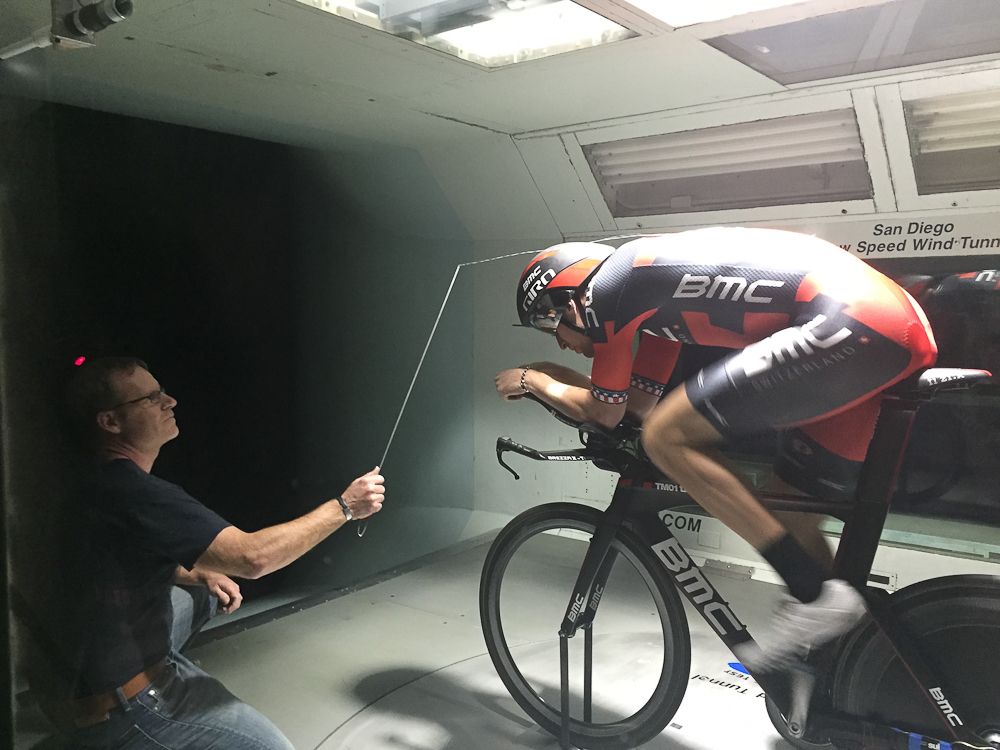 Testing the windflow with Taylor Phinney