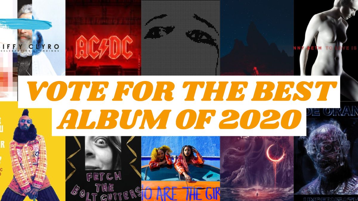 A montage of albums of the year cover art