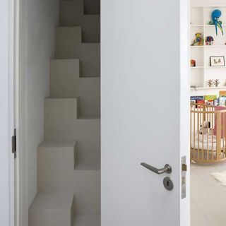 space-saving stairs are a great solution in tight spots