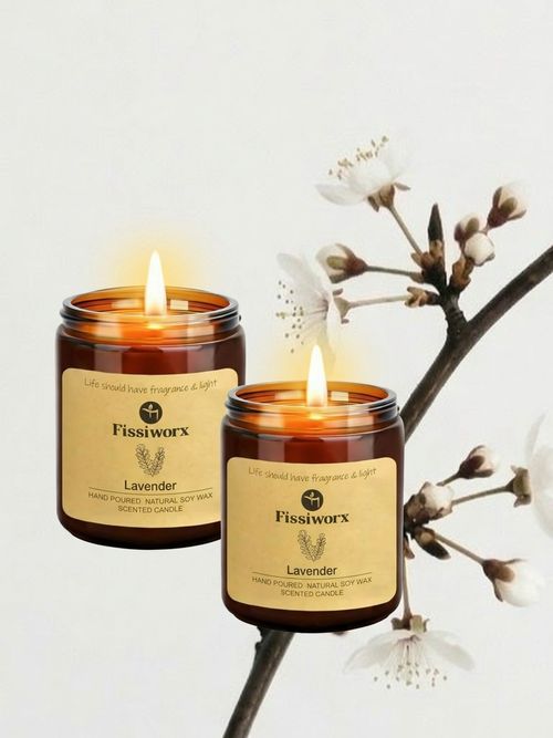 Lavender Scented Candle Set 2 Pack&nbsp;