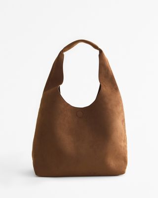 abercrombie 
Fitch, Faux Suede Drapey Tote Bag