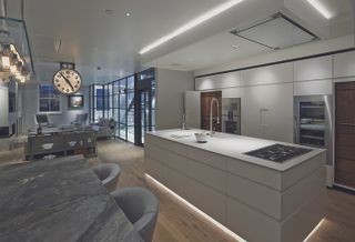 contemporary kitchen lighting scheme