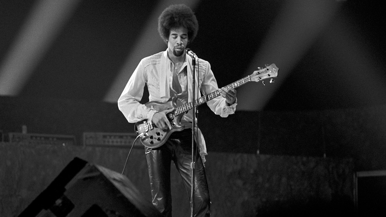 Stanley Clarke performs with The New Barbarians at The Omni Coliseum in Atlanta, Georgia on May 10, 1979