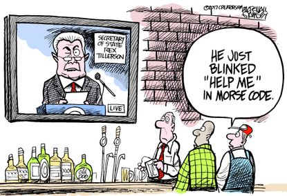 Political cartoon U.S. Trump Rex Tillerson