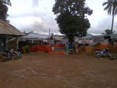 An Ebola treatment center in Guina.