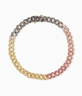 Chunky chain in rainbow gems