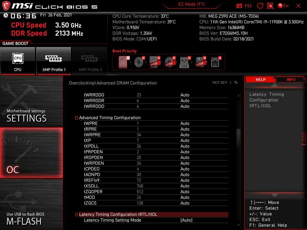 MSI MEG Z590 Ace