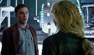 X-Men: Apocalypse Hank speaks with Raven in his lab