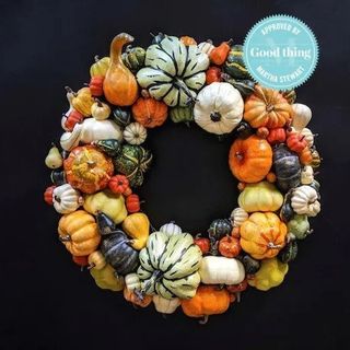 orange autumnal wreath