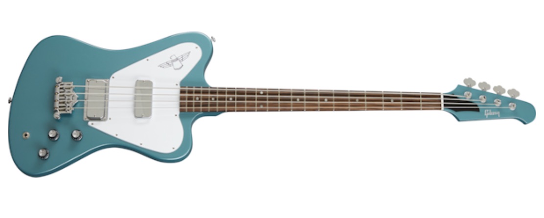 Gibson's Non-Reverse Thunderbird Bass in Faded Pelham Blue