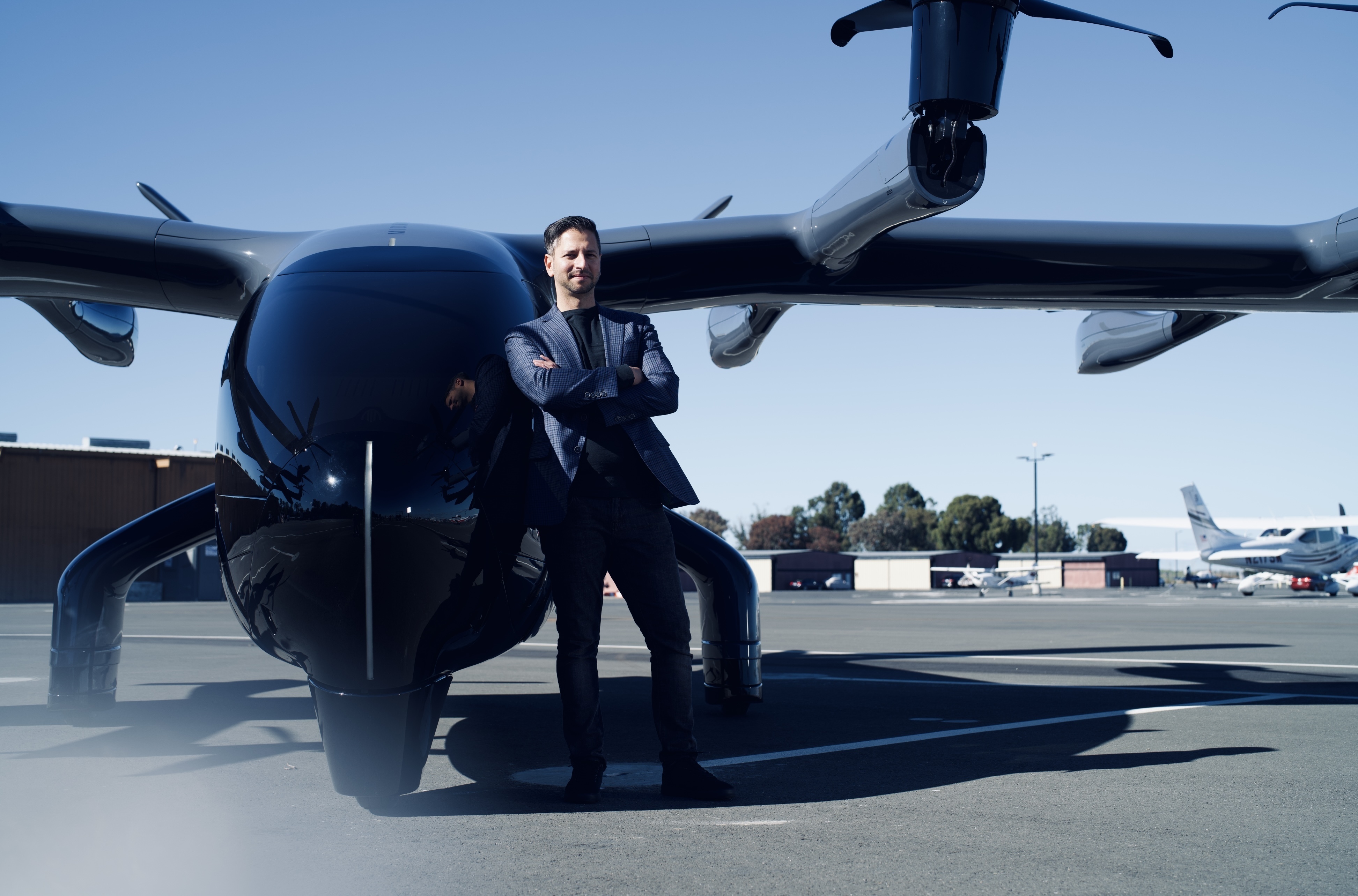 Archer Aviation CEO Adam Goldstein with the Midnight