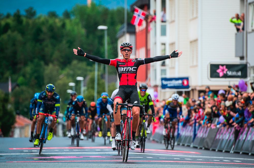 Dylan Tuens (BMC) wins the opening stage at the Arctic Race of Norway