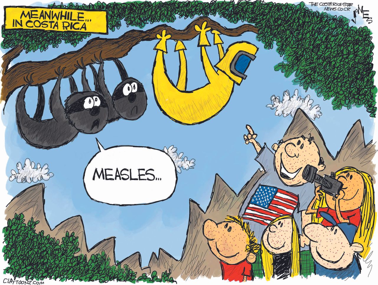 Editorial Cartoon World Costa Rica Measles crisis