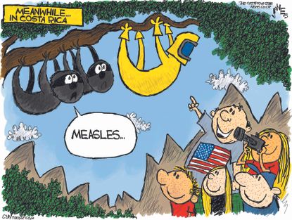 Editorial Cartoon World Costa Rica Measles crisis