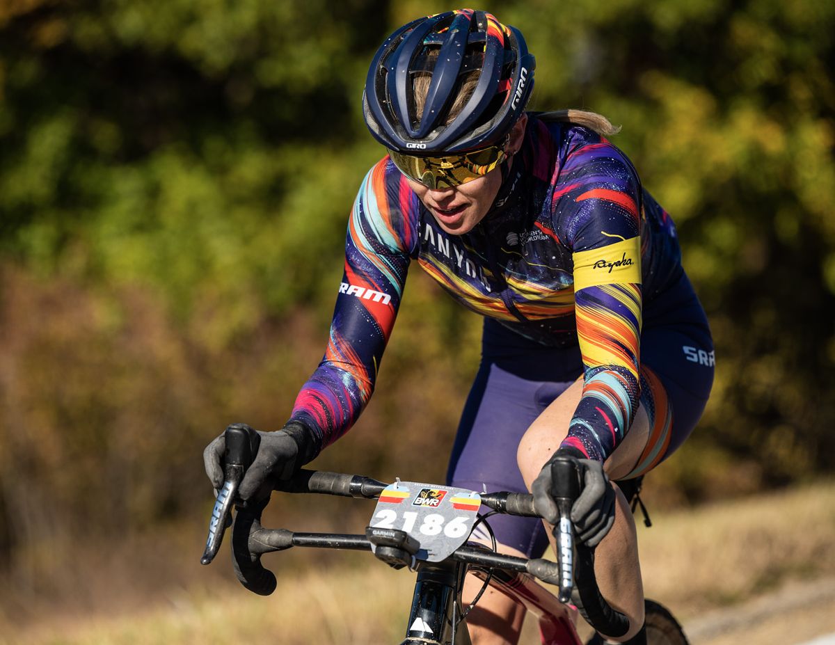 The 2021 Belgian Waffle Ride in Kansas, won by Tiffany Cromwell (Canyon-SRAM)