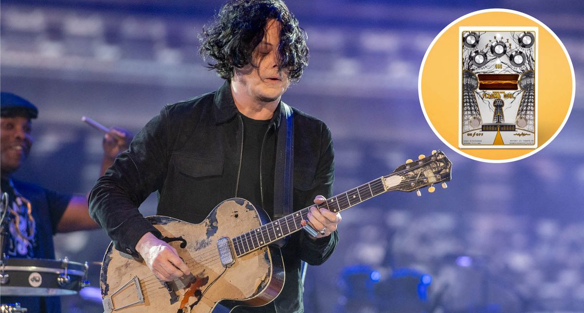 Jack White plays live onstage: Gamechanger Audio and Third Man Hardware have unveiled a 5th anniversary edition of their Plasma Coil, the high-voltage distortion pedal co-designed by White