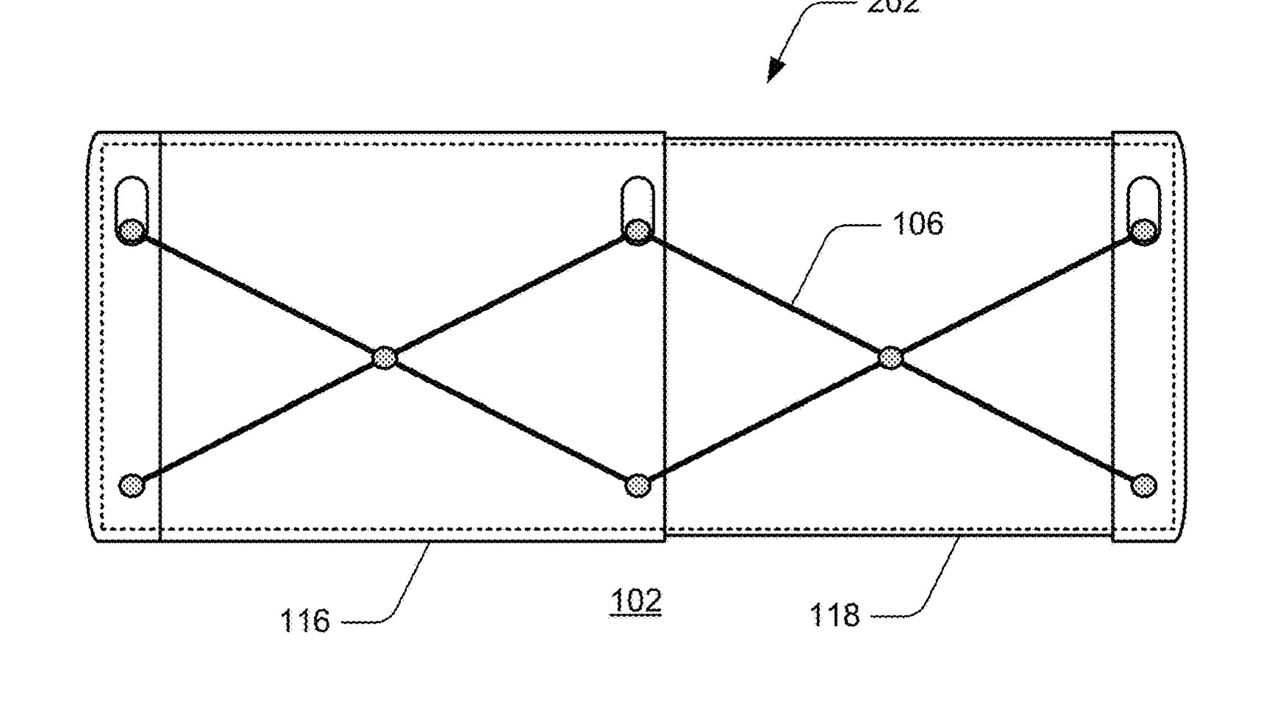 A look at the underside of the device, showing how the display is connected